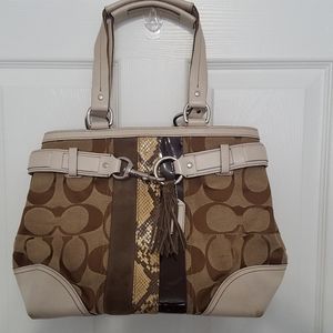 Coach leopard tote from the Palm Springs store in CA on highway 111.